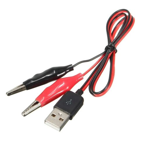 Fengpeng 58 سنتيمتر مشبك معدني التمساح المشبك الكهربائي لاختبار التحقيق اختبار إلى محول USB المتعدد سيارة المنزل in Kuwait