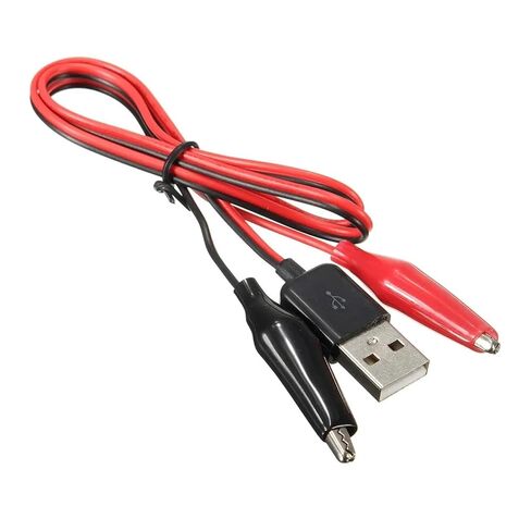 Fengpeng 58 سنتيمتر مشبك معدني التمساح المشبك الكهربائي لاختبار التحقيق اختبار إلى محول USB المتعدد سيارة المنزل in Kuwait