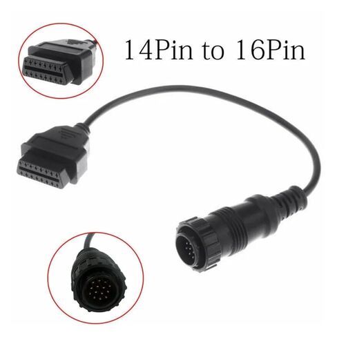 Fengpeng لـ Sprinter 14pin إلى 16Pin كابل تشخيص السيارة 14 دبوس إلى obdii obd2 obd ii odb 2 16 محول in Kuwait