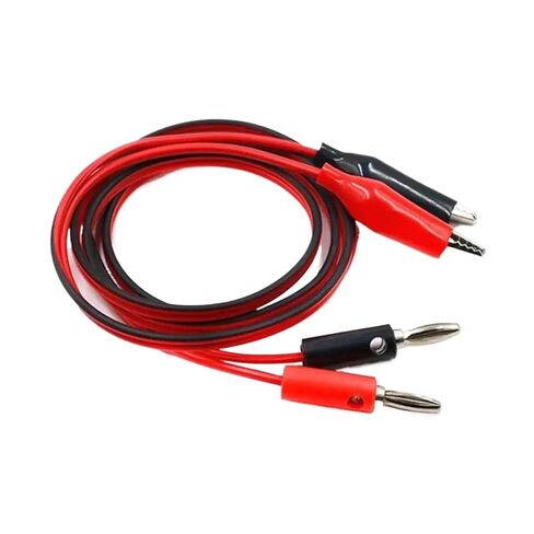 مشبك مسبار اختبار مزدوج من Fengpeng بطول 1 متر إلى موصل توصيل الموز لاختبار موصل الكابل لأداة قياس متعددة in Kuwait