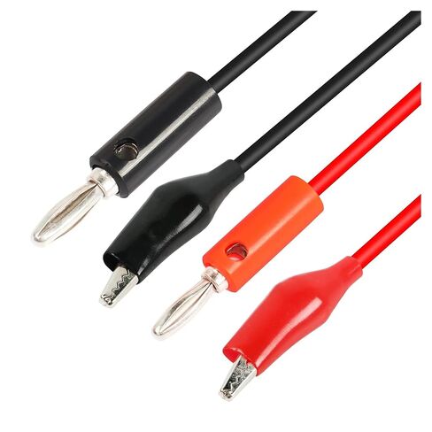 مشبك مسبار اختبار مزدوج من Fengpeng بطول 1 متر إلى موصل توصيل الموز لاختبار موصل الكابل لأداة قياس متعددة in Kuwait