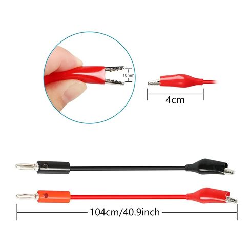 مشبك مسبار اختبار مزدوج من Fengpeng بطول 1 متر إلى موصل توصيل الموز لاختبار موصل الكابل لأداة قياس متعددة in Kuwait