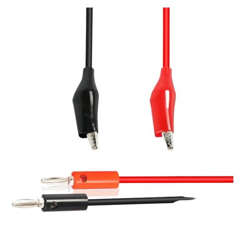 مشبك مسبار اختبار مزدوج من Fengpeng بطول 1 متر إلى موصل توصيل الموز لاختبار موصل الكابل لأداة قياس متعددة in Kuwait