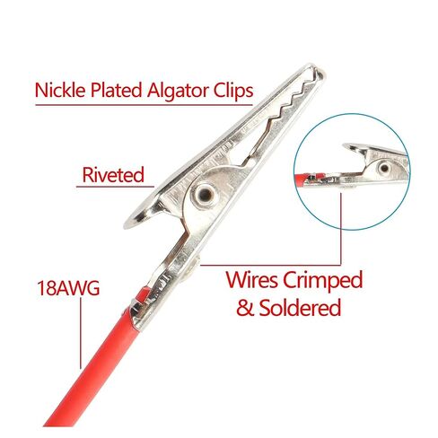 مشبك مسبار اختبار مزدوج من Fengpeng بطول 1 متر إلى موصل توصيل الموز لاختبار موصل الكابل لأداة قياس متعددة in Kuwait