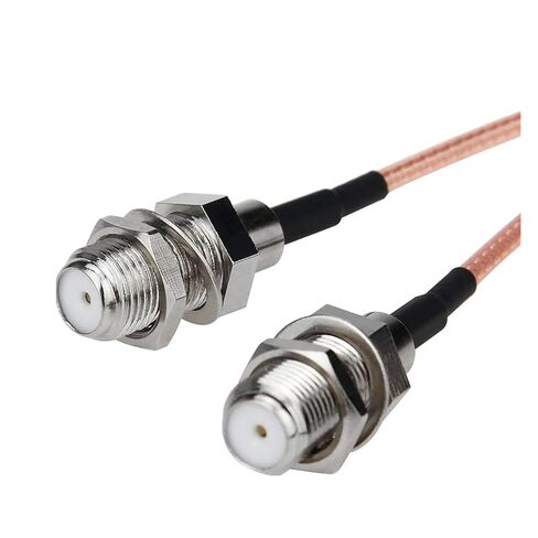 fengpeng F Type Male to Dual Female Connector Y 3 Way Jack Splitter Flexible RG316 Coaxial Cable Wires 15cm 50 ohm Impedance in Saudi Arabia