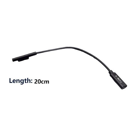 Fengpeng 20 سنتيمتر 15 فولت 3A شحن سريع USB نوع-C أنثى مصدر الطاقة Fo Surface Pro 4 5 6 الذهاب اللوحي PD مهايئ شاحن كابل تيار مستمر in Kuwait