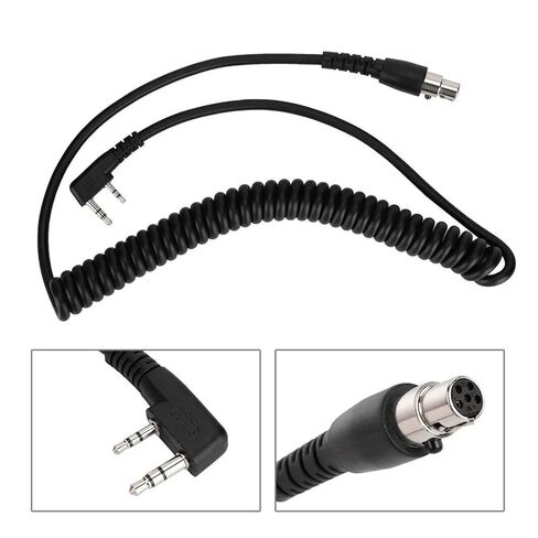 Fengpeng CC-MOT كابل ملف K لـ HYT Relm Baofeng 2-Pin إلى 5-Pin أجهزة الراديو المحمولة وسماعات الرأس K1 موصل الراديو in Kuwait