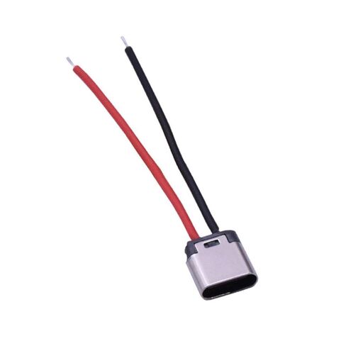 Fengpeng 20 قطعة USB Type-C 2Pin قاعدة أنثى ملحومة مع سلك TypeC 3A مقبس تيار عالي C منفذ كابل موصل in Kuwait