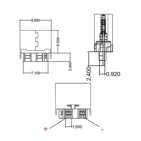 Fengpeng 20 قطعة USB Type-C 2Pin قاعدة أنثى ملحومة مع سلك TypeC 3A مقبس تيار عالي C منفذ كابل موصل in Kuwait