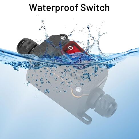 12V Inline Power Switch, daitoku 12AWG Power Header Switch SAE to SAE Cable Wiring Switches for Solar Panels Motorcycles Campers in Saudi Arabia