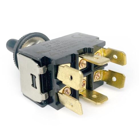 مفتاح تبديل HY29D 125/277V 20/15A 6-Pin ON-Off-ON Switch (عبوة واحدة) متوافق مع اللوحات الصناعية والمولدات والمعدات الثقيلة in Saudi Arabia