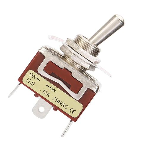 تبديل التبديل SPDT 2-Position ON-ON 250V 15A 12mm 3-Pin المسمار الطرفي 5-Pack لمشاريع الإلكترونيات in Kuwait