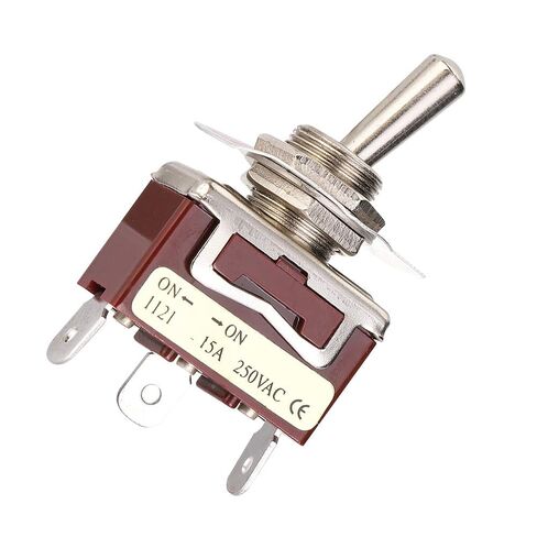 تبديل التبديل SPDT 2-Position ON-ON 250V 15A 12mm 3-Pin المسمار الطرفي 5-Pack لمشاريع الإلكترونيات in Kuwait
