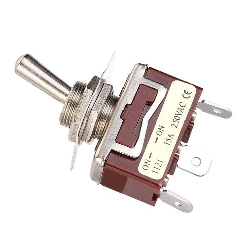 تبديل التبديل SPDT 2-Position ON-ON 250V 15A 12mm 3-Pin المسمار الطرفي 5-Pack لمشاريع الإلكترونيات in Kuwait