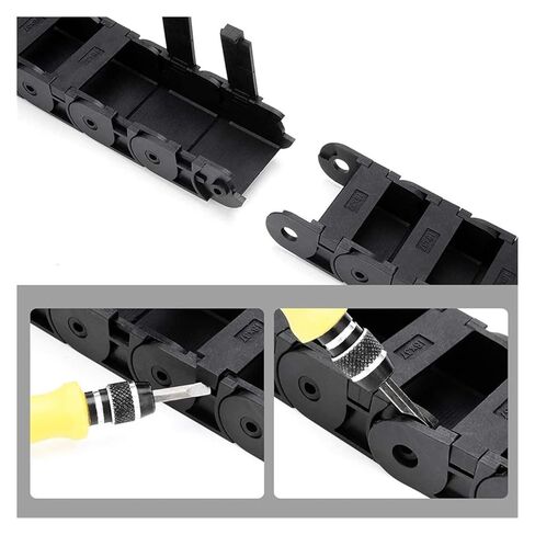 1M Cable Drag Chain 15x15 15x20 15x30 15x40 R28 R38 Semi-Enclosed Cable Chain Wire Carrier for Printer Cutting Machine(R28,15x15mm) in Saudi Arabia