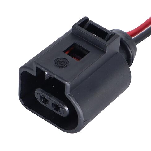 HiSport 2 Pin Temperature Sensor Wiring Harness Connector - Compatible with Auddi A4 A6 A8 Q5 Q7 Replace# 1J0973702 in Saudi Arabia