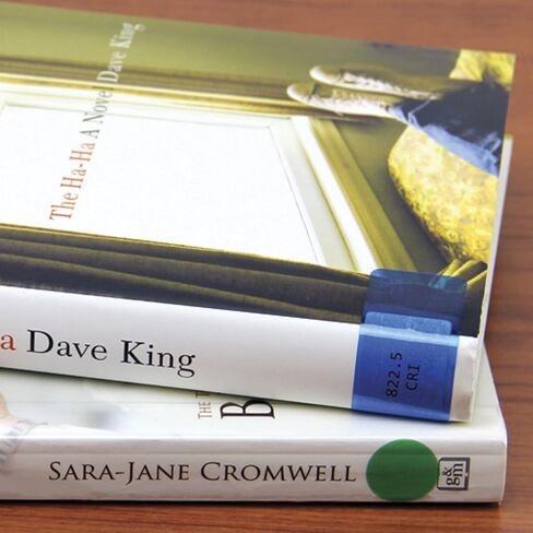 واقيات الملصقات الملونة Col-R-Lock مقاس 7/8 بوصة × 1 1/4 بوصة 250 لكل لفة (أصفر) in Kuwait