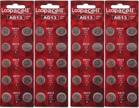 LR44 AG13 357 303 SR44 بطارية 1.5 فولت زر عملة خلية 20 بطارية in Kuwait