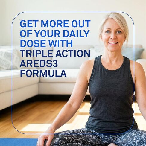 PreserVision AREDS3 Eye Vitamins, #1 Eye Doctor Recommended Brand, AREDS 2 Formula with 8 B-Vitamin Complex, Promotes Healthy Cellular Eye Function*, 3-in-1 Macular Supplement, 120 Softgels in Kuwait