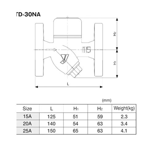 Automatic Steam Trap TD-30NA DN25 Flange Type Trap Steam Trap for Steam Condensate in Saudi Arabia