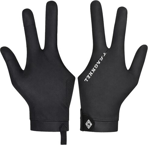 2Pcs Pool Cue Glove Left Hand Billiard Gloves Left Hand No Grip Elastic 3 Finger Pool Cue Glove Universal Cues Sports Gloves for Women Men in Saudi Arabia