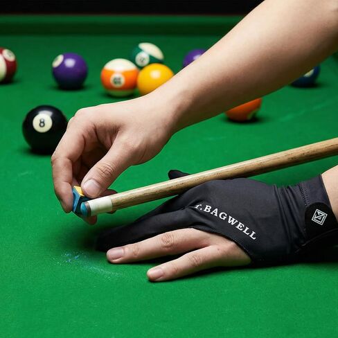 2Pcs Pool Cue Glove Left Hand Billiard Gloves Left Hand No Grip Elastic 3 Finger Pool Cue Glove Universal Cues Sports Gloves for Women Men in Saudi Arabia