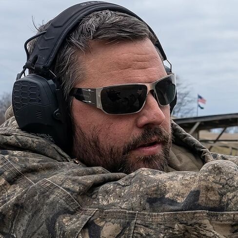 HTS HUNTERSKY M02 0.6 رقيقة يابانية 301 من الفولاذ المقاوم للصدأ خفيفة الوزن MILSPEC 2.5 مللي متر سماكة تأثير الاستقطاب نظارات مضادة للضباب in Kuwait