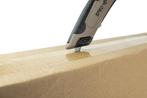 Spec Ops Tools Safety Knife Box Cutter, Includes Holster & Lanyard, 3% Donated to Veterans, black/tan in Kuwait