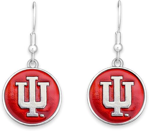 Indiana Shiny Emblem Earrings in Saudi Arabia