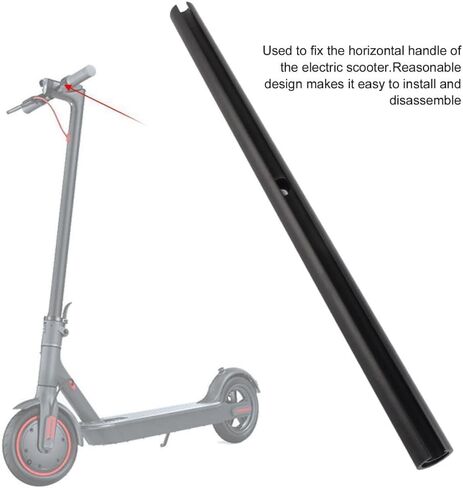 Electric Scooter Handle Bar Universal Stainless Steel Handlebar for Mijia M365 Electric Scooter Metal Replacement(Black) in Saudi Arabia