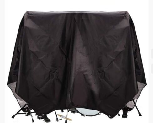 BENVOL Drum Set Dust Cover - Waterproof 420D Oxford Fabric with UV Protection & Drawstring, Extra Large 78x106 Inches for Drum Kit Protection, Stage & Storage Use in Kuwait