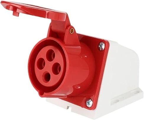 موصل قابس صناعي 32A 3-pin 4-pin 5-pin اتصال كهربائي لوحة مقبس الحائط 220 فولت 380 فولت (موصل 3P 32A) in Kuwait