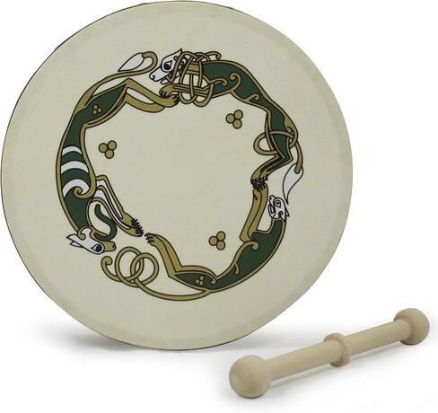 Waltons Bodhrán 8 بوصة (سلتيك) - آلة أيرلندية مصنوعة يدويًا - نغمة موسيقية واضحة - مضرب من الخشب الصلب متضمن مع الشراء in Kuwait