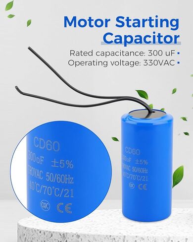 مكثف تشغيل المحرك CD60 300 فائق التوهج/MFD 330VAC مناسب لبدء تشغيل المحرك الكهربائي in Kuwait