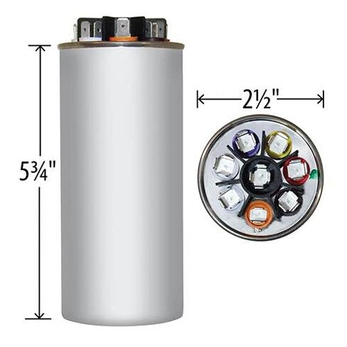 Amrad Turbo 200X Universal Motor Run Capacitor, 97.5 Mfd w/CPT Terminal in Saudi Arabia