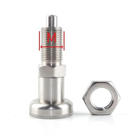 All Stainless Steel Index Pin Extendable Spring Pull Self-Locking/Reset Plunger Positioning with Nut 1Pcs(QX220-BSK,M12mm(1PCS)) in Saudi Arabia