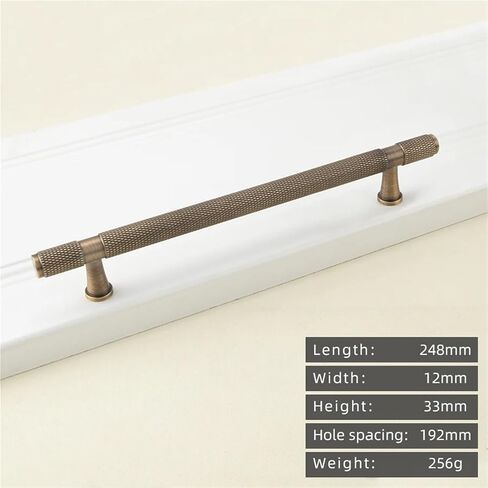 Solid Brass Cross Cabinet T-Handle Antique Door Drawer Pull 1Pcs(8822-192) in Saudi Arabia