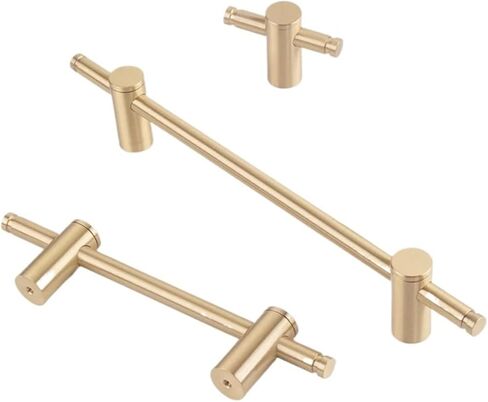 الصلبة النحاس مقبض طويل العتيقة خزانة درج سحب قابل للتعديل منشفة الحمام رف 1 قطعة (الطول-265 مللي متر) in Kuwait