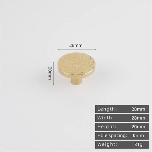Solid Brass Hammer Patterned Long Handle Kitchen Drawer Circular 14.96 Inch Cabinet 1Pcs(2-28mm) in Saudi Arabia