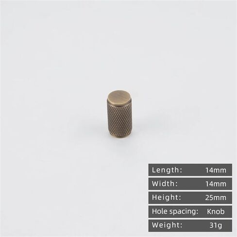 Solid Brass Retro Knurling Pull Kitchen Cabinet Antique T-Handle Drawer Copper Long Handle 1Pcs(6662-14-Antique) in Saudi Arabia