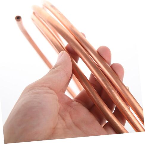 Healifty 2pcs 2m Length Soft Copper Tubing Coil 4x0.5mm Thin Wall Refrigeration Copper Tube with 3mm Inner Diameter for Air Conditioner and Freezer Applications in Saudi Arabia