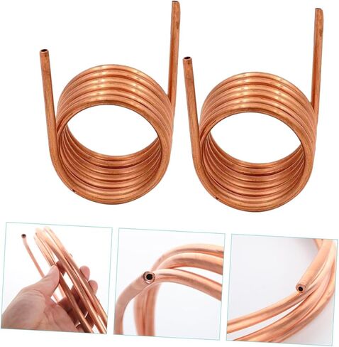 Healifty 2pcs 2m Length Soft Copper Tubing Coil 4x0.5mm Thin Wall Refrigeration Copper Tube with 3mm Inner Diameter for Air Conditioner and Freezer Applications in Saudi Arabia