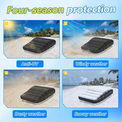 Paddle Boat Cover, Durable Outdoor Pond Boat Chair Cover,600D Heavy Duty Waterproof/UV Protective Covers for Prowler Bass Boat, All-Weather, Black in Saudi Arabia