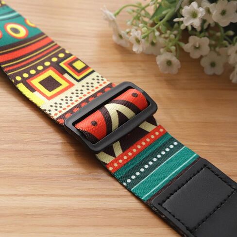 أحزمة جيتار Drfeify Balla Bass Belt من البوليستر بطول قابل للتعديل للقيثارات الصوتية والكهربائية، مادة ناعمة وجيدة التهوية (النوع A) in Saudi Arabia