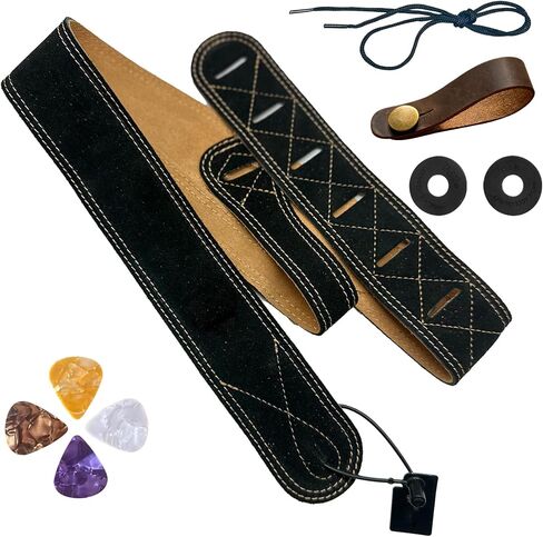 Vintage Guitar Strap,Handmade Top-Grain Leather Guitar Straps for Electric,Bass,Acoustic Guitars in Saudi Arabia