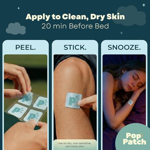 Sleep Patches, Extra Strength for Insomnia Aid (36 Patches) | Easy-to-Apply, Plant-Powered Non-Melatonin Patches with Valerian Root, GABA & Lavender for Deep & Long-Lasting Sleep in Saudi Arabia