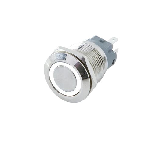 1 قطعة مفتاح زر الضغط، 12 مم 16 مم 19 مم 22 مم معدن دفع على إيقاف التشغيل الذاتي قفل الطاقة LED ضوء 3-220 فولت (أزرق، 19MM_SELF Reset_220V) in Kuwait