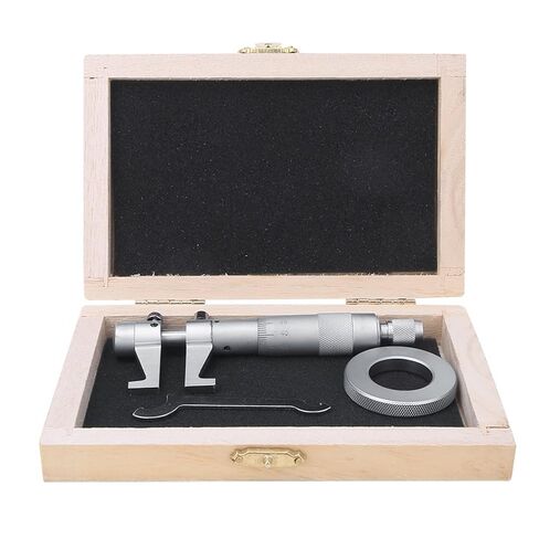 Inside Micrometer Measurement Tool with Alloy Head, Stainless Steel Body, Clear Marking Lines, Locking Device & Built-in Ratchet 50-75mm Precision Caliper Alternative in Saudi Arabia