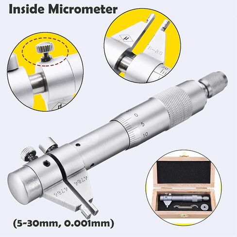 داخل ثقب ميكرومتر تتحمل القطر الداخلي مقياس 5-30 مللي متر المدى 0.01 مللي متر الدقة أداة قياس القطر الداخلي in Kuwait