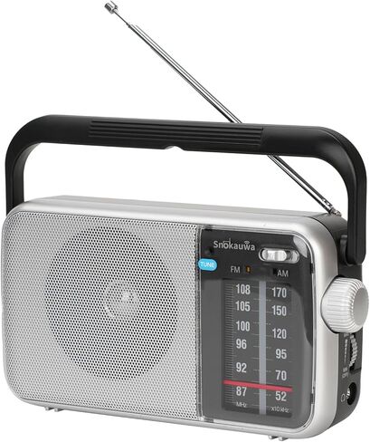Portable Weather Radio AM FM SW,Wall Plug and Battery Powered,with Bluetooth,Big Speaker,Large Dial,High/Low Tone Mode,Earphone Jack,Flashlight,for Home,Picnic,Gifts for Seniors Elderly in Saudi Arabia
